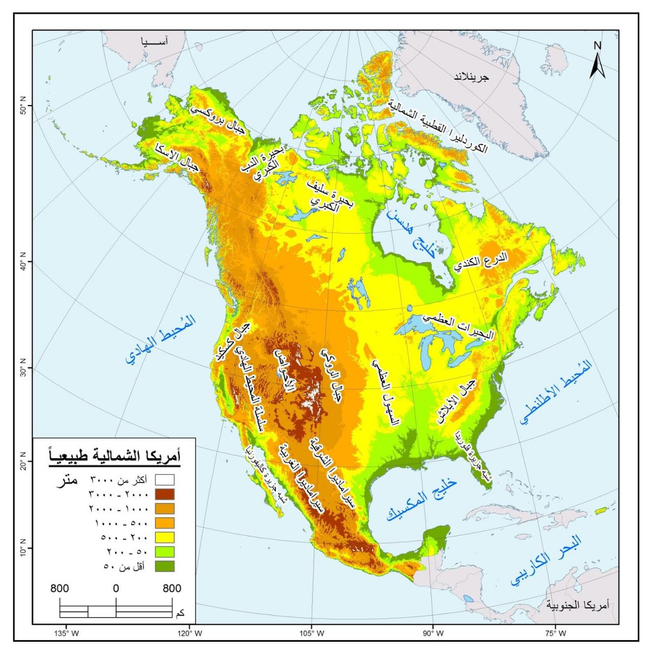 خريطة امريكا الشمالية بالعربي - ماذا تعرفون عن امريكا الشمالية 385 6